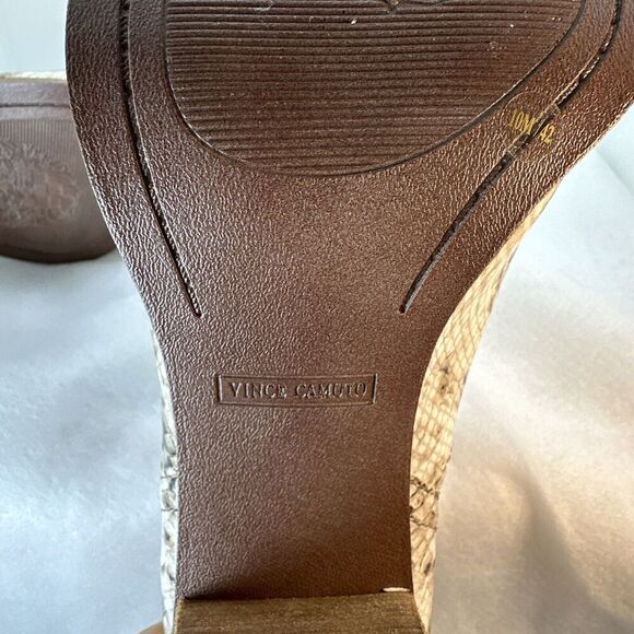 Vince Camuto Famhida Ankle Boots Bootie Womens Sz 10M/42 Faux Snakeskin Leather - Picture 9 of 12